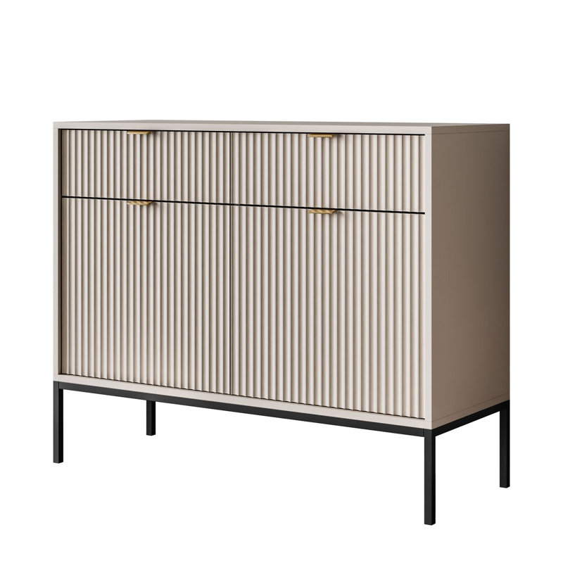 104cm Sideboard, Cashmire/Black