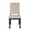 2Pc Fabric Upholstery Side Chairs With Greyish Brown Finish Wood Frame And Nailhead Trim For Dining Room Of Velvety Charming