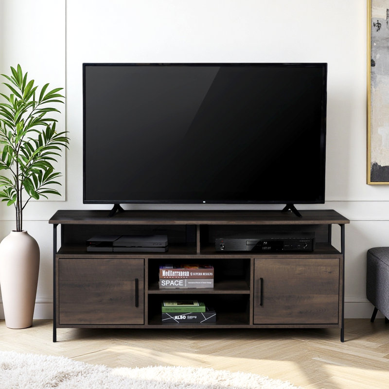 Meuble télé pour téléviseur de 65 po ou moins Wotton, Dark Brown