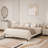 Upholstered Platform Bed with Adjustable Headboard,Linen Fabric Padded-1423972818-1423972820
