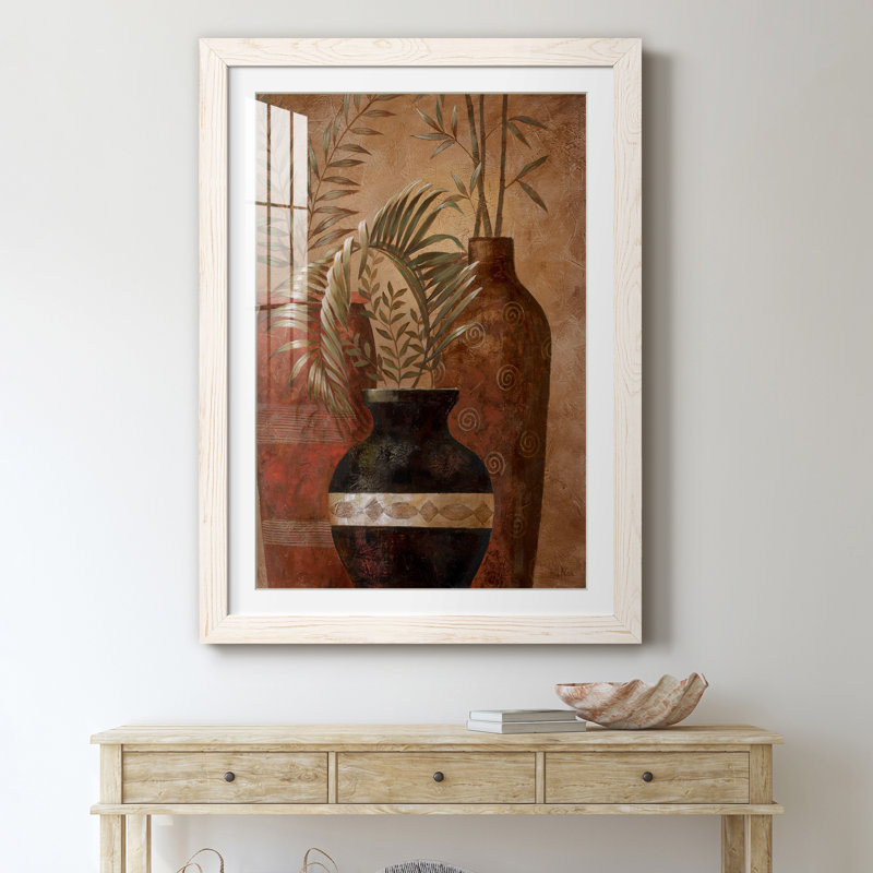 Exotic Holiday II - peinture encadrée, Cadre blanc, H 31,5 po x l 23,5 po x P 1,5 po