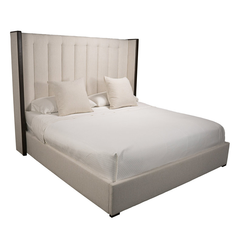 Elyse Channel Bed, Off White, King