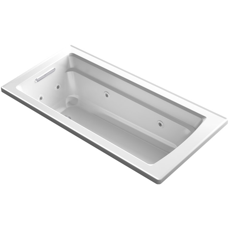Archer® 66" X 32" Drop-In Whirlpool Bath with Bask® Heated Surface