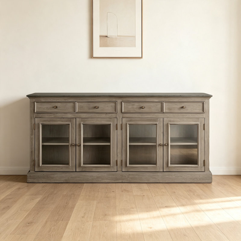 Buffet multifonctionnel rétro, Gris