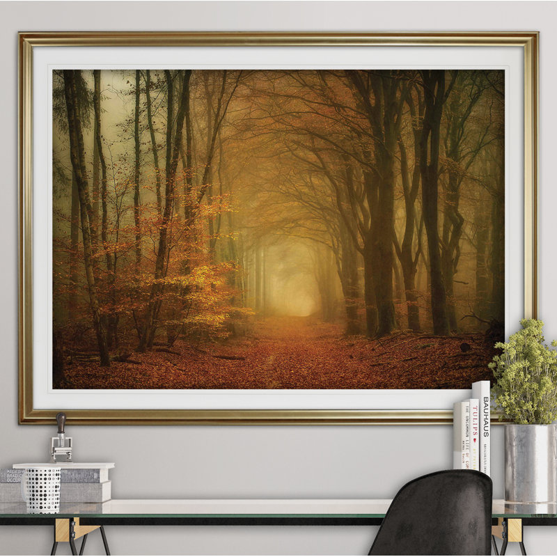 « early light », reproduction de photo, Cadre doré, H 28 po x l 38 po x p 1,5 po