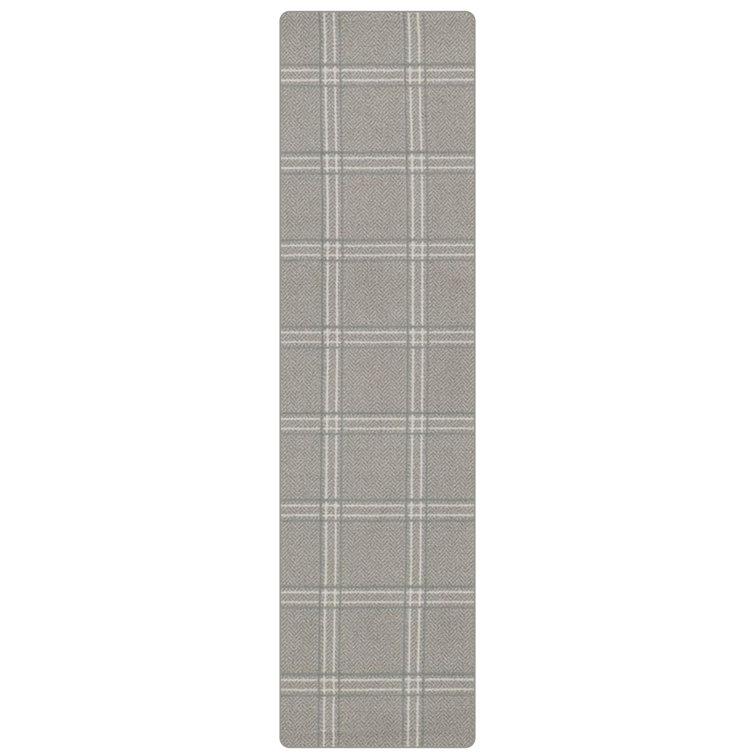 Imagine Pane Plaid Quartz Area Rug