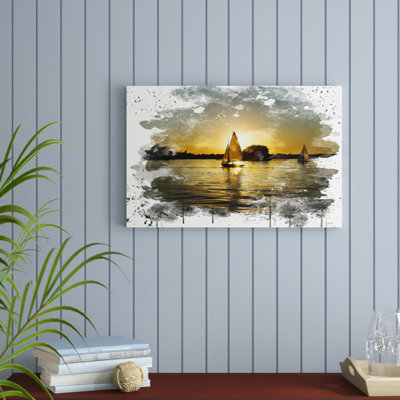 Sailboats on the Lake - Wall Art