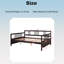 Lit de jour double à structure en bois avec pieds de soutien-851668839