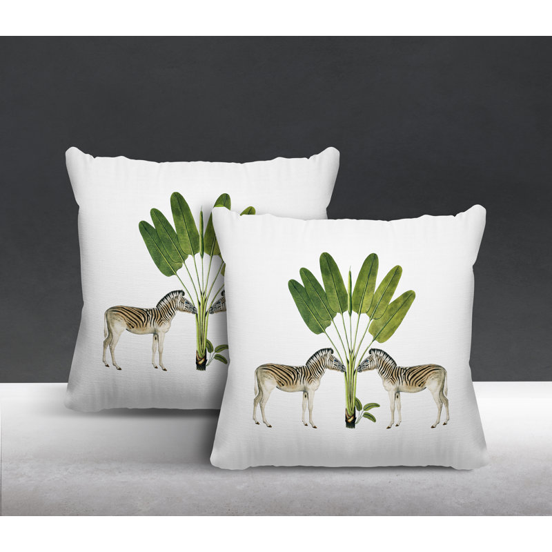 Housse et insert de coussin carré intérieur / extérieur , L 15 po x H 15 po, Blanc