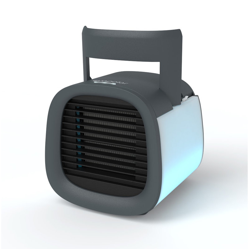 Gray Portable USB-Powered Personal Air Cooler and Humidifier