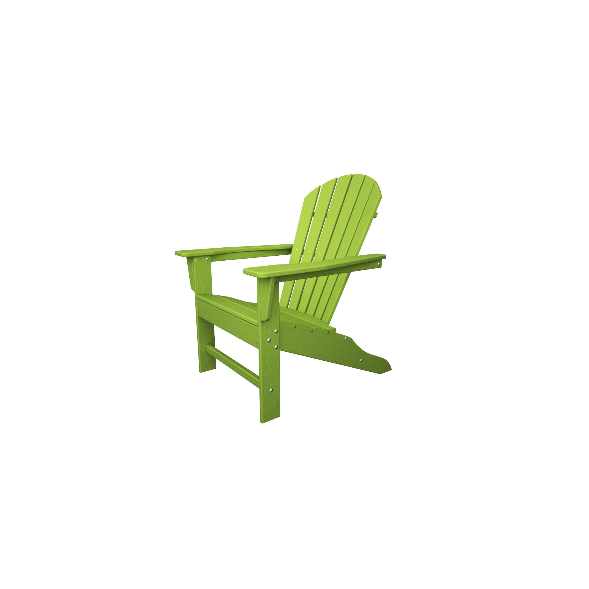 POLYWOOD South Beach Outdoor Adirondack Chair, Green