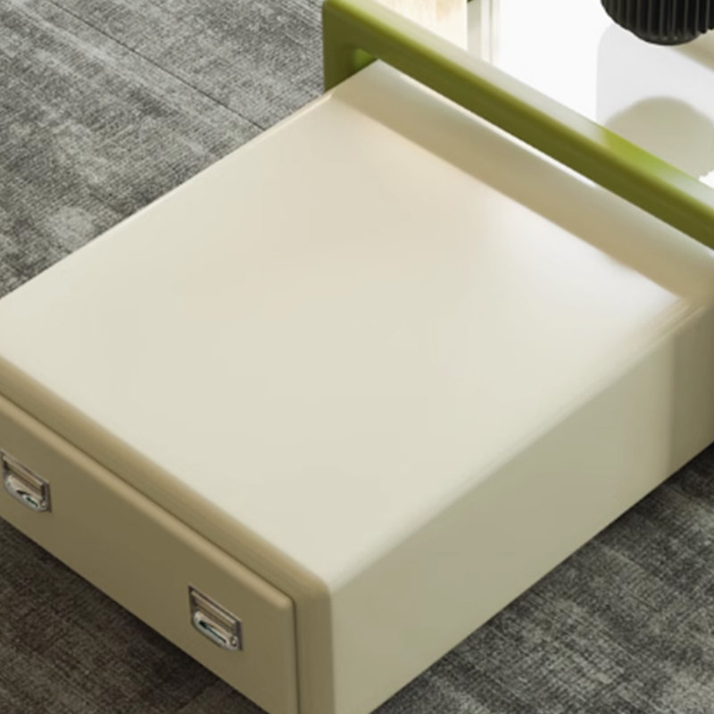 Table basse simple de style crème, Vert/crème