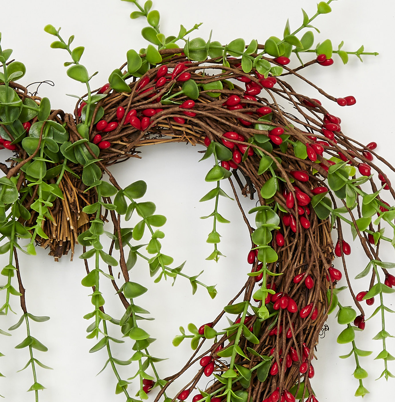 8" Berry Valentine's Day Wreath, Red