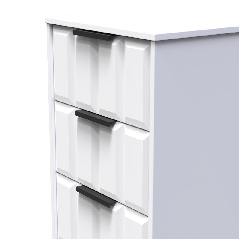 Arnesto Bedside Table, White Matt