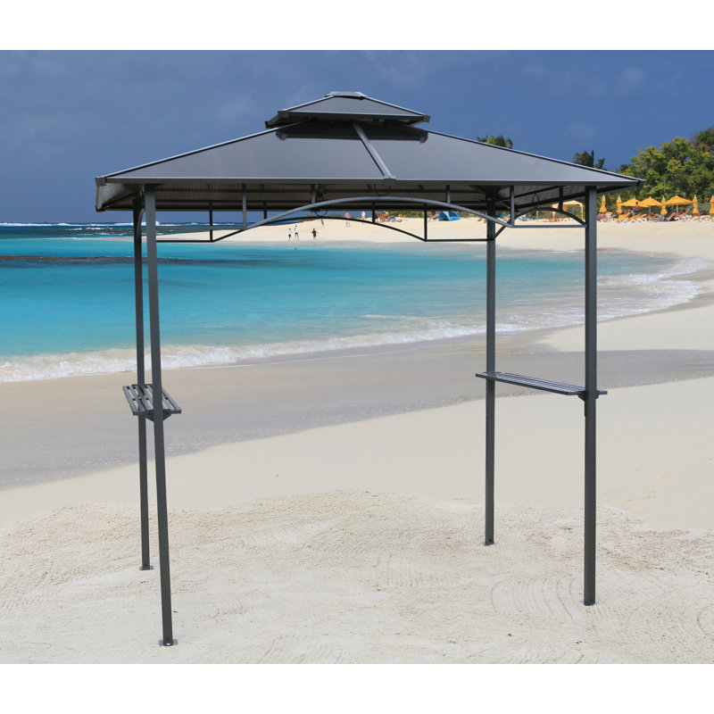 Graves 2.4m x 1.5m Metal Grill Gazebo