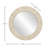 Ivory Bone Round Mirror