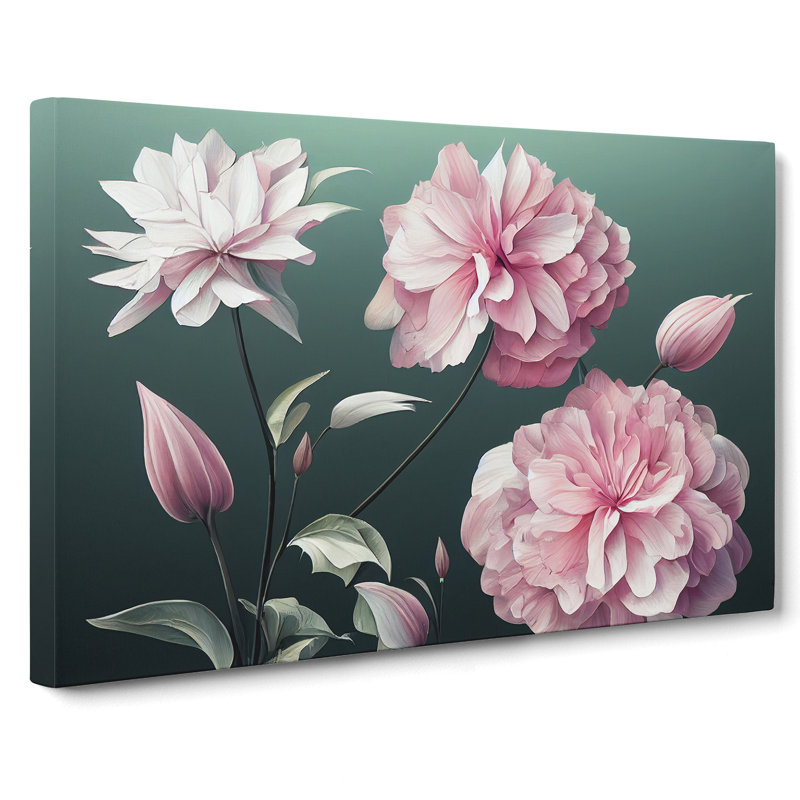 Great Flowers - Wrapped Canvas Print, 40cm H x 60cm W x 3cm D