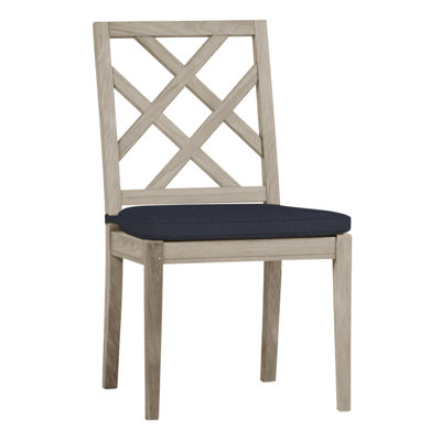 Haley Patio Dining Side Chair with Cushions