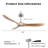 60" 3-Blade Standard Ceiling Fan with Remote Control-1484725345
