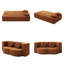 Canapé-lit pliant 2 en 1 avec coussin, canapé-lit grand et canapé-lit futon, matelas pliant en mousse pour le salon, aucun assemblage requis-833325299
