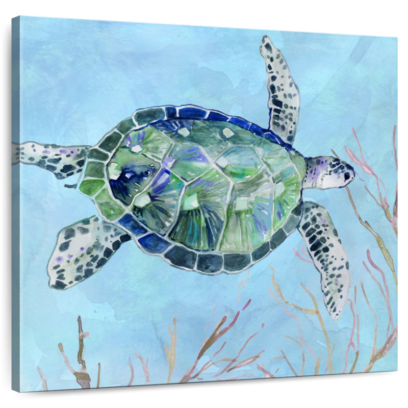Crowle Sea Turtle I, 10" H x 10" W