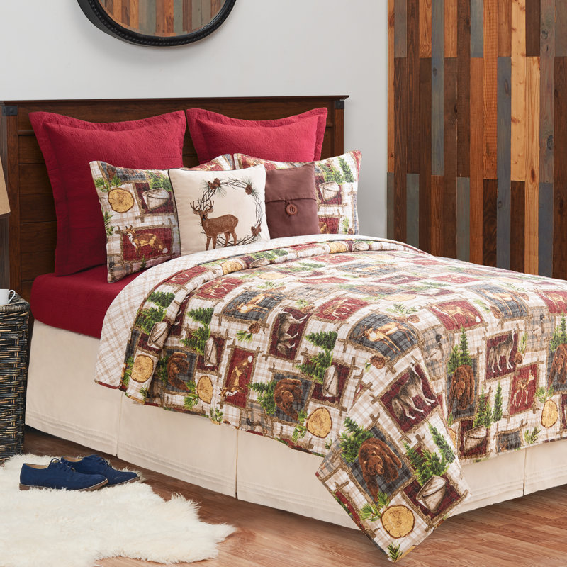 Ensemble de courtepointe Bryson Retreat, Courtepointe simple + 1 taie décorative standard