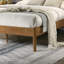 Vichy 2-Piece Rubberwood Bedroom Set, Platform Bed with Nightstand, Queen-1054024575