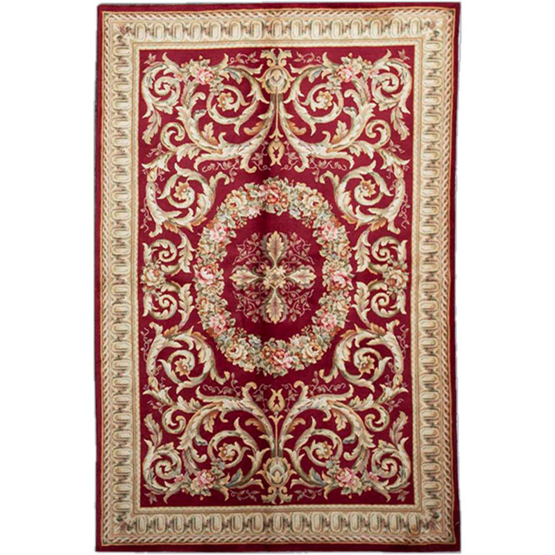 Hand-Knotted High-Quality Red Area Rug