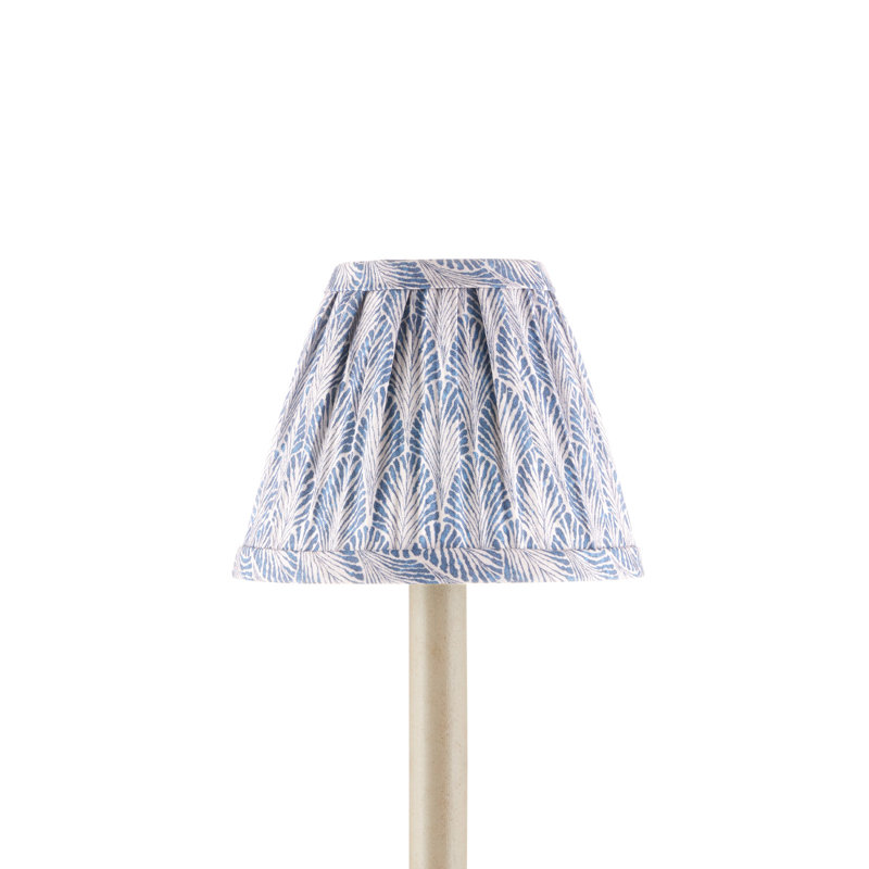 Plume Empire Chandelier Shade, Blue