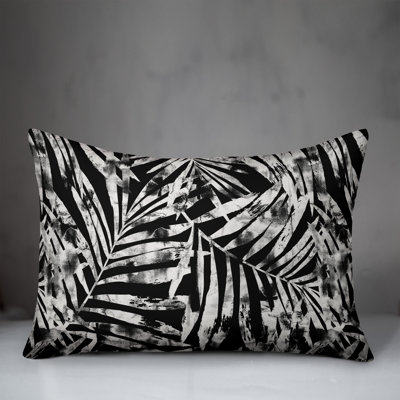 Floral Outdoor Reversible Throw Pillow