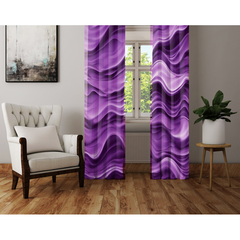Semi Sheer Curtain Pair, 40" W x 82" L