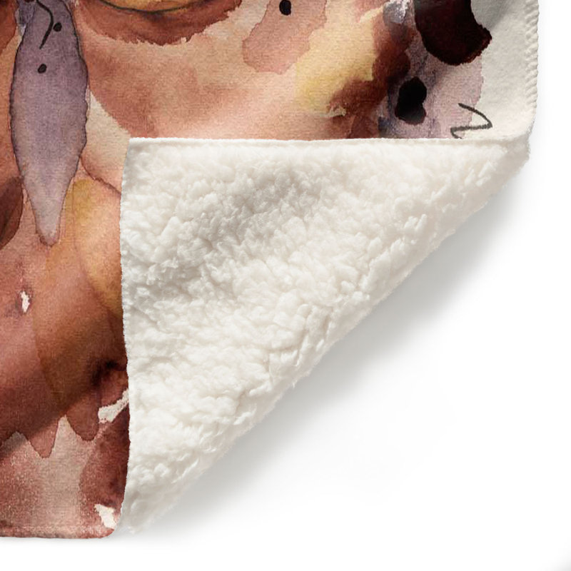 Couverture sherpa doux , 51 po x 60 po