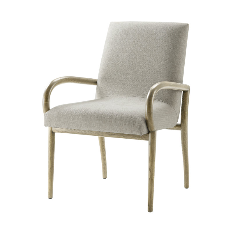 Catalina 19'' H Upholstered Oak Armchair, Dune, Dune