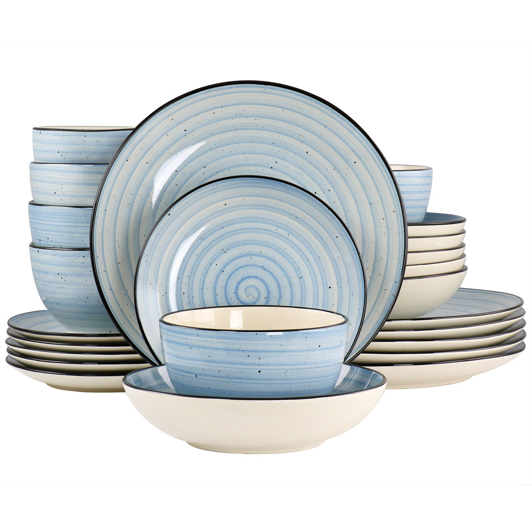 Piece Stoneware Dinnerware Set - Service for 6 Latitude Run®