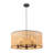 Boho-Style Airy Rattan Drum Single Pendant-1412446594