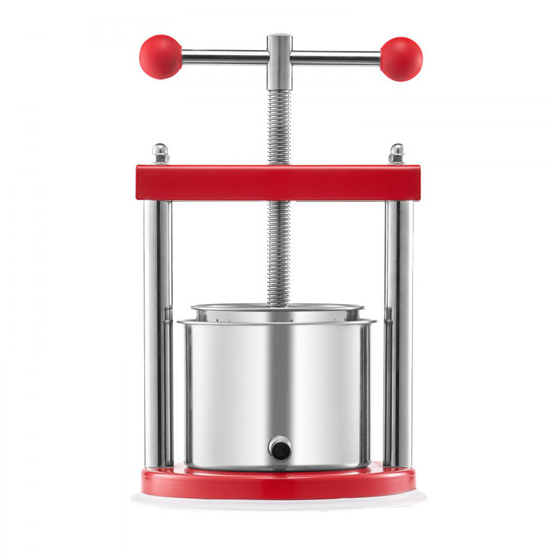 Pressoir manuel à vin pour la fabrication du vin 0,4 gallons / acier inoxydable 1,65L