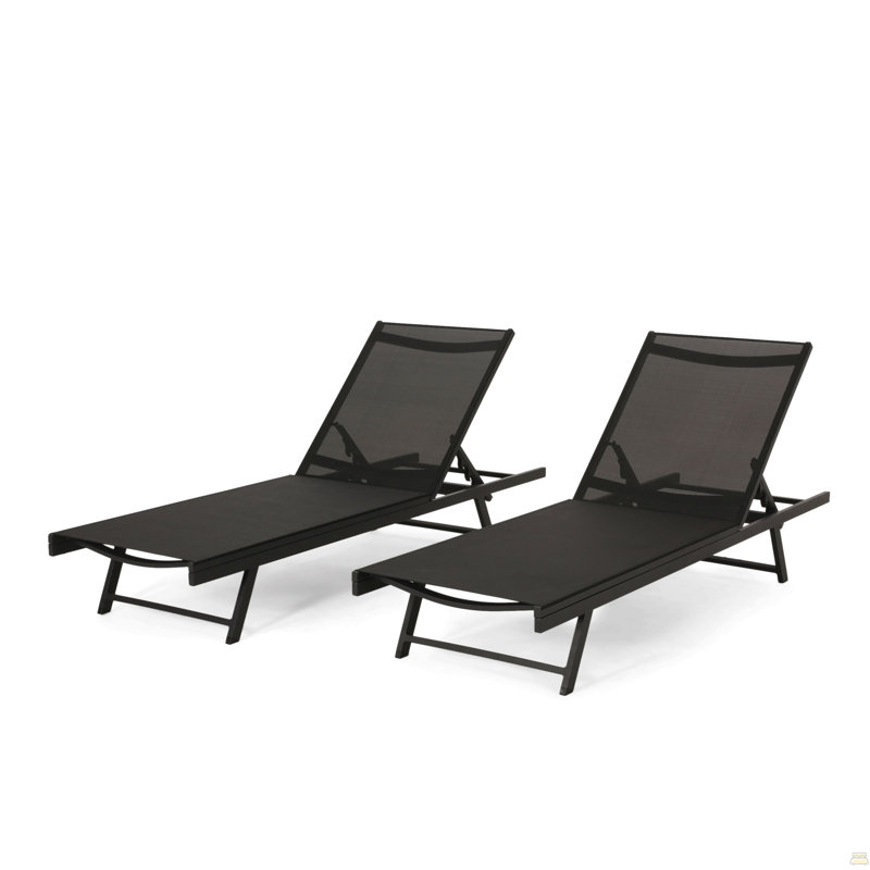 Chaise longue, Noir, Noir