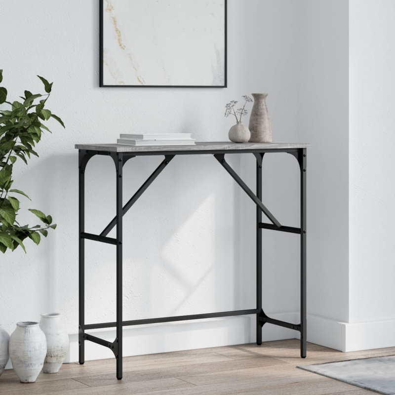 Console Table, Grey Sonoma, 75cm H x 75cm W x 32cm D