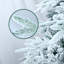 Arbre de Noël artificiel enneigé 6,5 pi avec 450 lumières incandescentes blanc chaud, 2225 pointes, pin enneigé PE + PVC avec branches à mémoire de forme, support en métal pliable pour les Fêtes-294323587