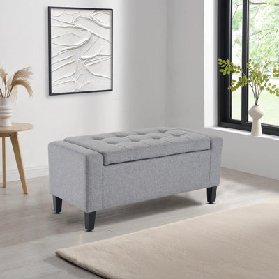 Luxury Crushed Velvet Ottoman Stool