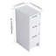 Armoire de rangement de salle de bain autoportante 12 po, 3 tiroirs à fermeture douce, blanc brillant (emballage KD)-969504352