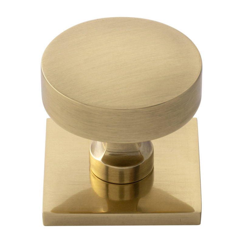 Parkview Brass Knob Backplate, Antique Brass