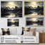 Silhouette de lune, sommet de montagne, paysage - montagnes, art mural-1608202706-1608202713