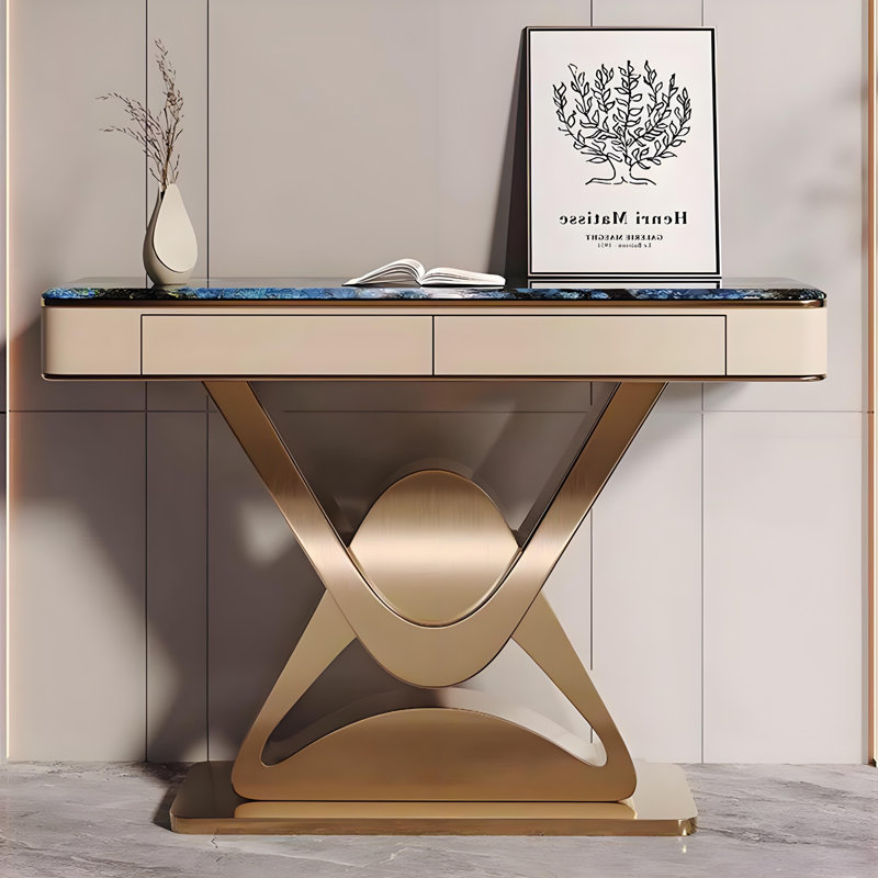 Console en métal de style italien., 33.4" H x 47.2" W x 13.7" D