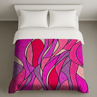 Housse de couette à motif abstrait