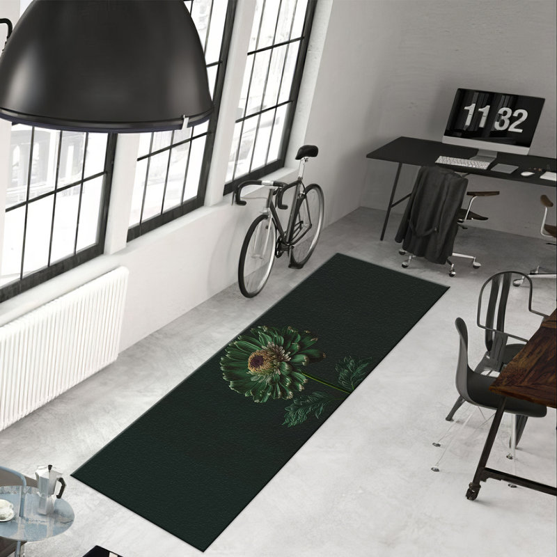 Chic Non Woven Soft Printed Rug With Intricate Geometric Design for a Sophisticated Living Room or Bedroom Decor