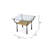 Glass Top End Table with Storage
