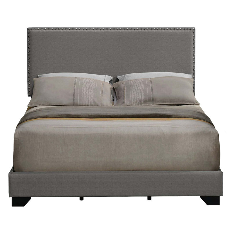 Panel Bed with Nailhead Trim