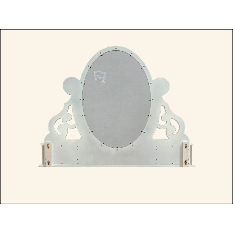Miroir à bijoux blanc