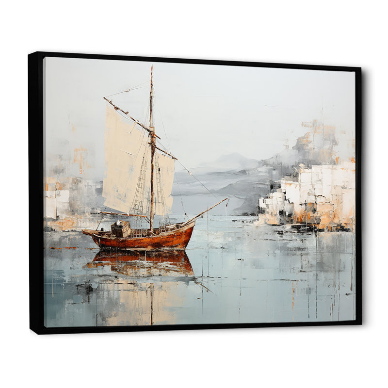 Reproduction d'art sur toile, "Alfonza", H 12 po x l 20 po, Cadre flottant noir